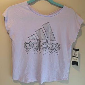 Adidas girls light purple shirt (L)14